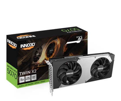Karta graficzna INNO3D GeForce RTX 5070 Twin X2 12GB GDDR7 DLSS4